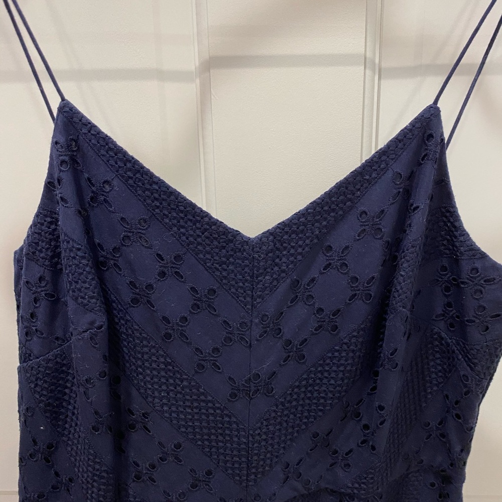 Eyelet detail 3/4 sleeve short dress JBJ1091 main image 1